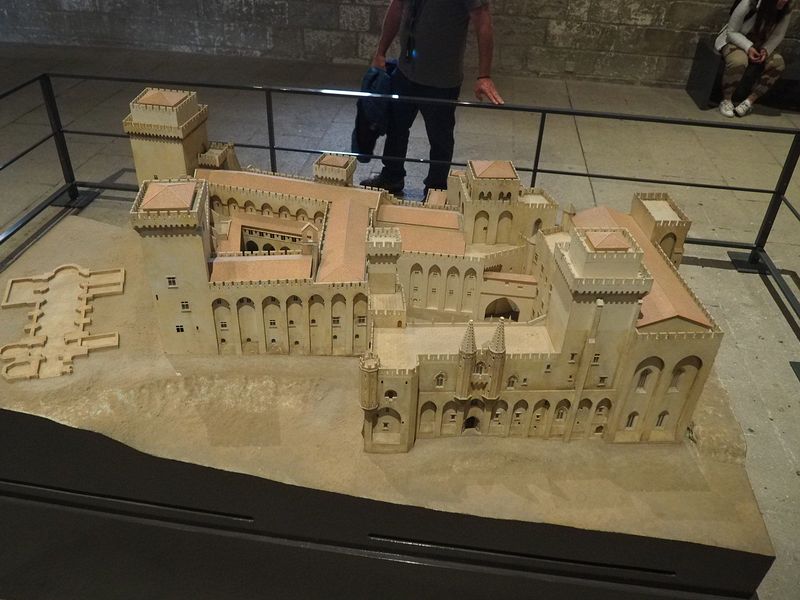 A model of the entire Papal Palace